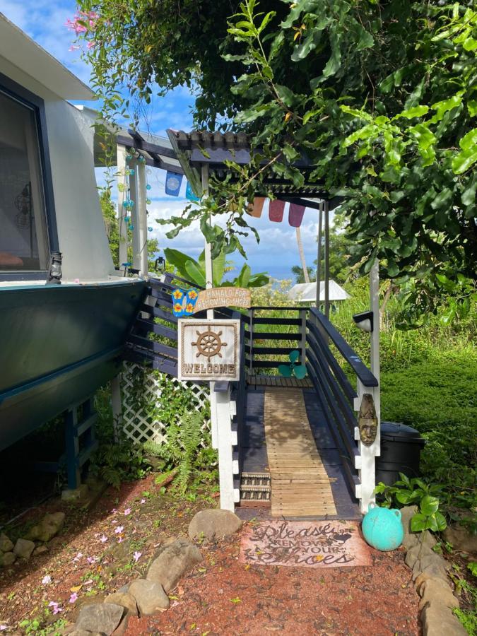 Cozy Jungle Boat Hideaway With Stunning Ocean View Villa Kealakekua Bagian luar foto
